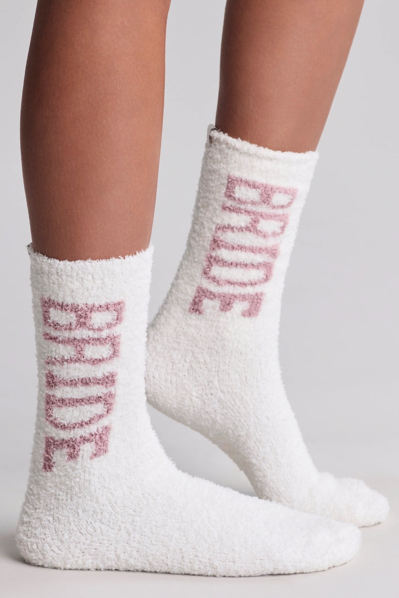 CozyChic Bridal Sock Set - Pearl / Teaberry