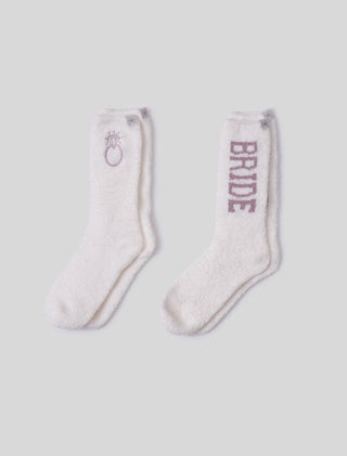 CozyChic Bridal Sock Set - Pearl / Teaberry - J.A. Whitney