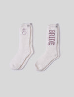 CozyChic Bridal Sock Set - Pearl / Teaberry