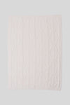 Cream Fisherman Cable Throw