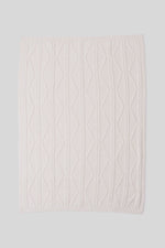 Cream Fisherman Cable Throw