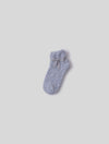 CozyChic Heathered Tennis Socks - Heathered Snow Drop