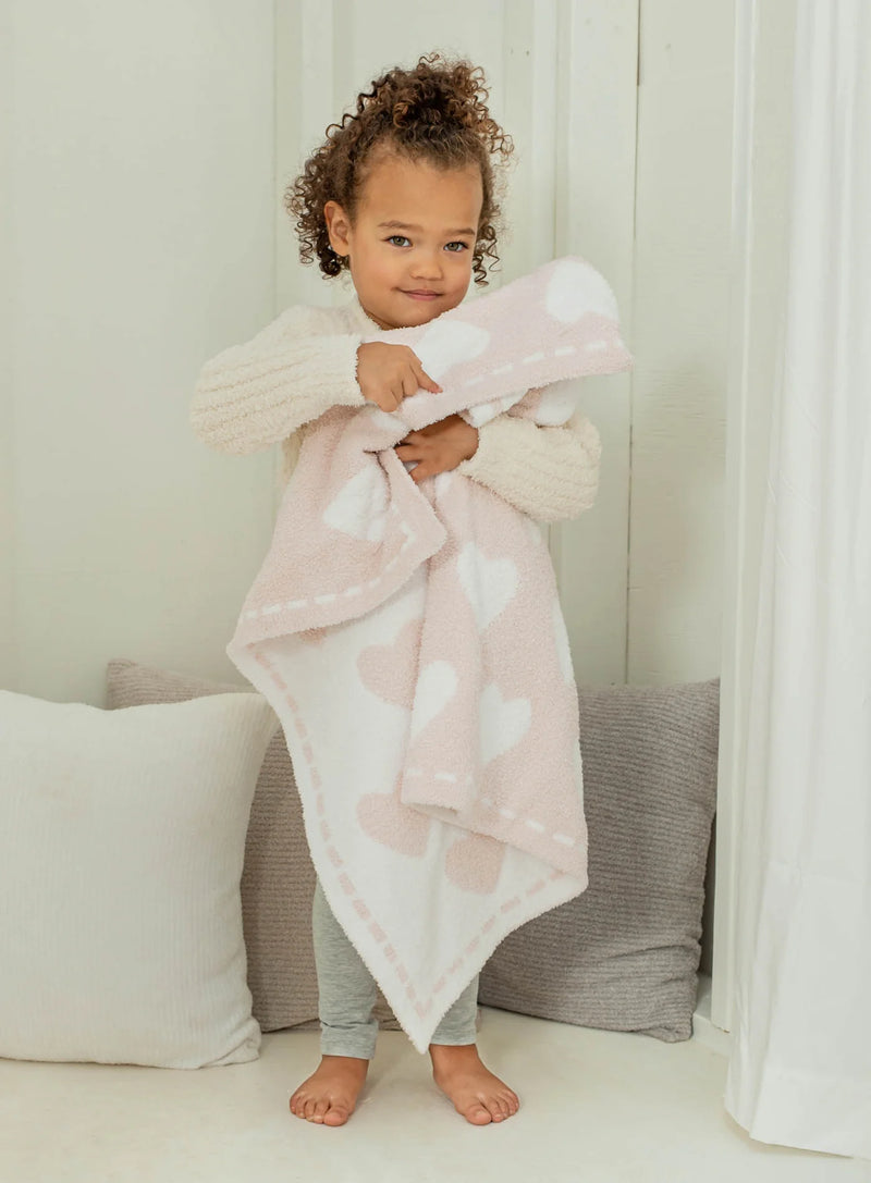 Pink / White CozyChic Dream Receiving Blanket