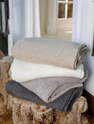 Pewter CozyChic Ribbed Throw