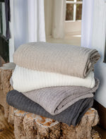 CozyChic Lite Ribbed Throw - Pewter