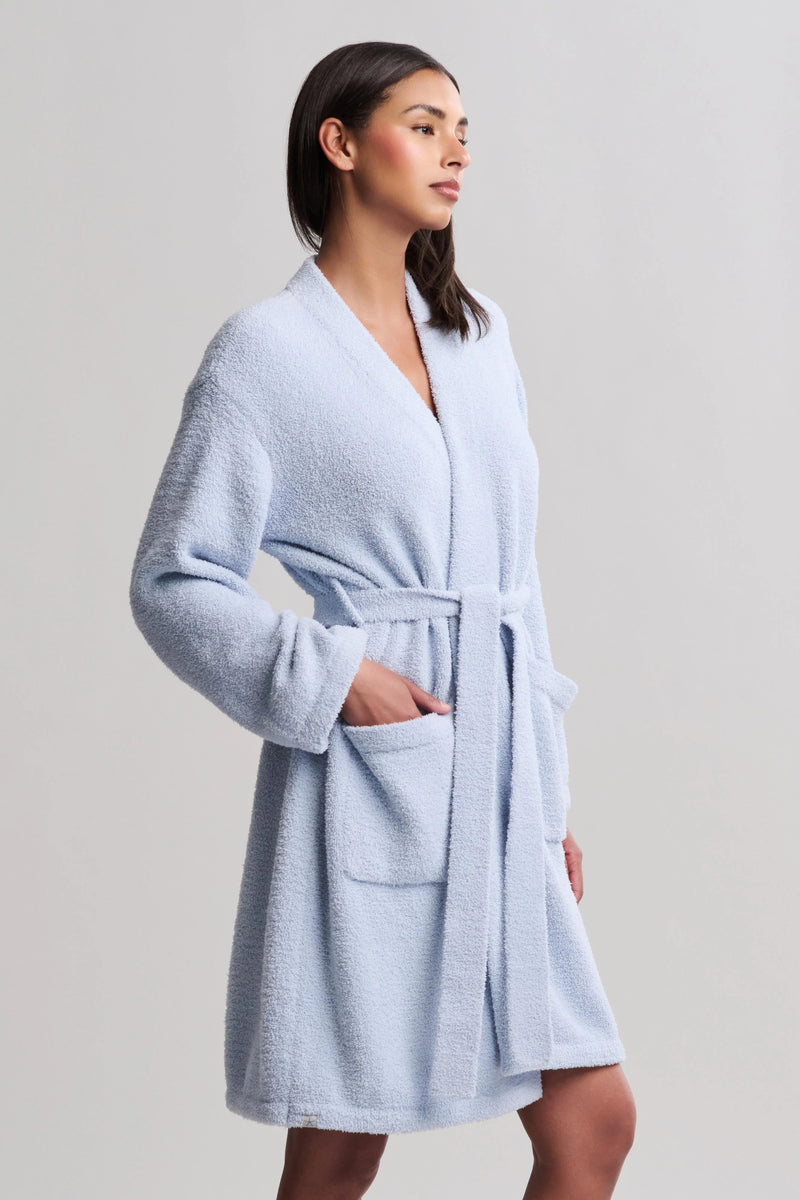 CozyChic Solid Robe - Snow Drop