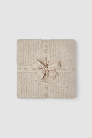 Stone CozyChic Ribbed Throw - J.A. Whitney