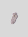 CozyChic Heathered Tennis Socks - Heathered Stone