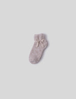 CozyChic Heathered Tennis Socks - Heathered Stone