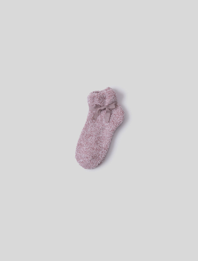 CozyChic Heathered Tennis Socks - Heathered Teaberry