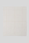 Cream Cotton Tonal Plaid Throw