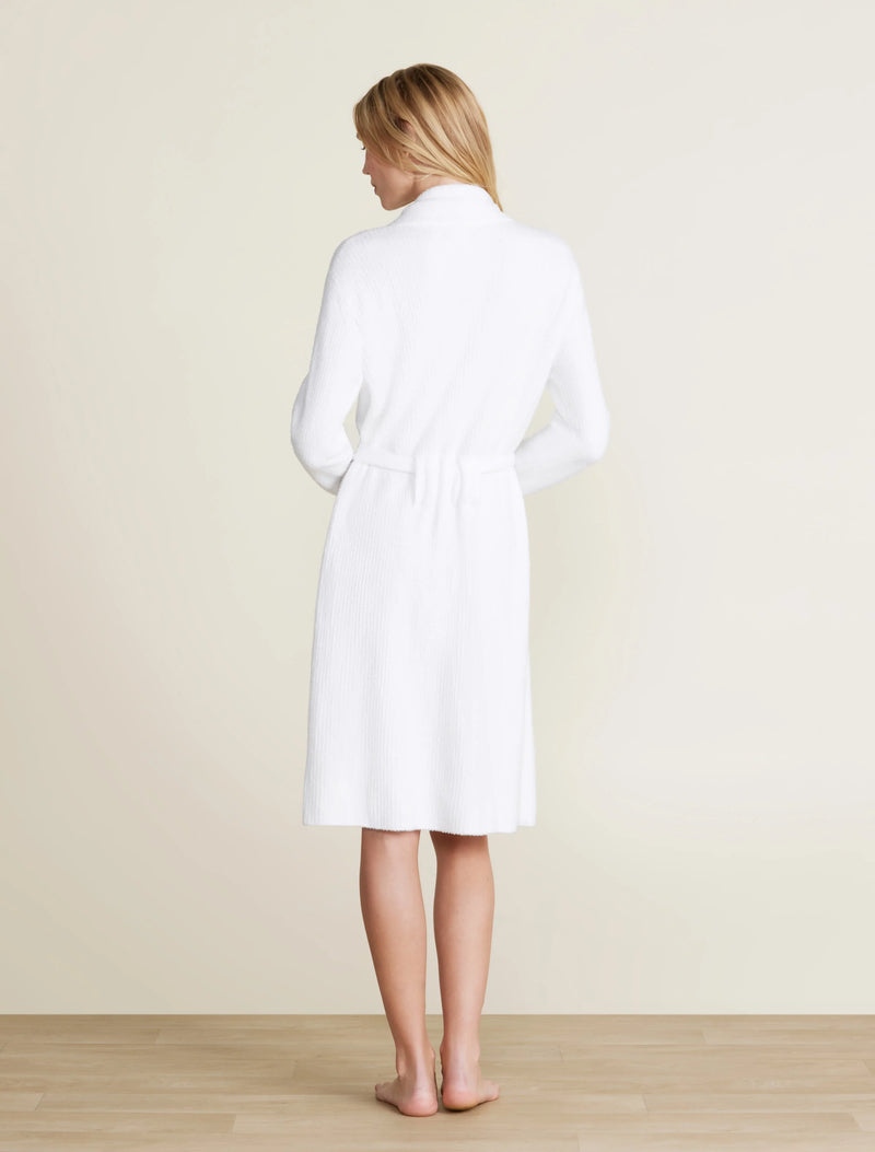 Sea Salt / White Barefoot Dreams Cozychic Lite Ribbed Robe