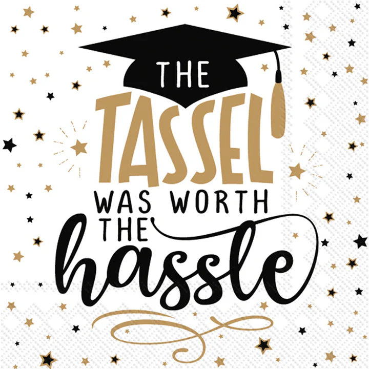 Grad Cap Cocktail Napkins