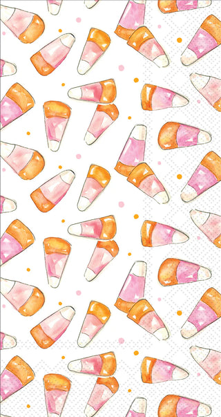 Pink Candy Corn Guest Towels