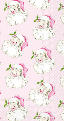 Pink Santa Guest Towels