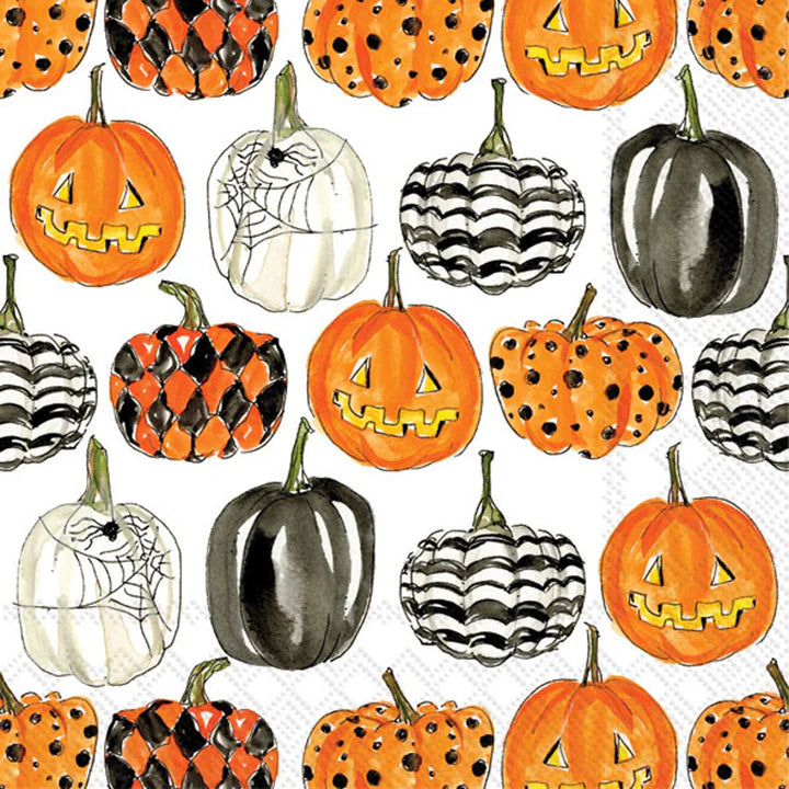 Pumpkin Pattern Cocktail Napkins