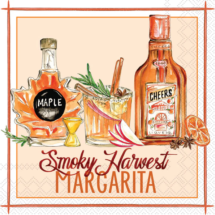 Smoky Harvest Margarita Cocktail Napkins