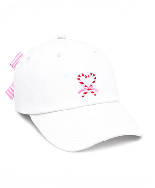 Candy Canes Bow Hat (Youth)