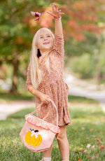 Bow & Ruffle Pumpkin Tote (Personalization Included)