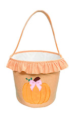Bow & Ruffle Pumpkin Tote (Personalization Included)