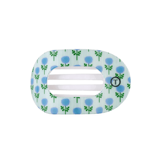 Blue Marigold Medium Flat Round Hair Clip - J.A. Whitney