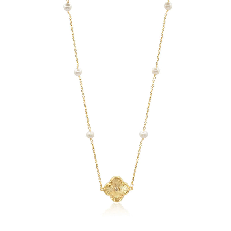 Bowood Lane Arden & Lo Gold / Pearl Necklace