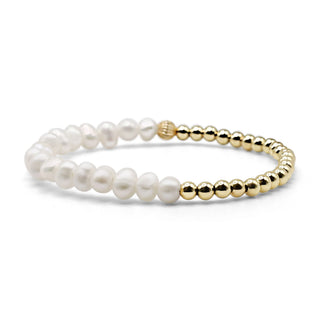 Bowood Lane Gold / Pearl Birdie Bracelet