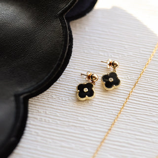 Bowood Lane 14mm Arden Black Earring