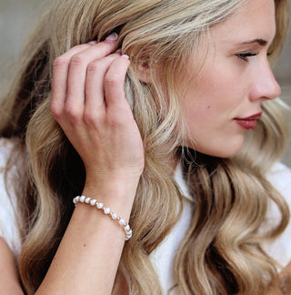 Bowood Lane Pearl / Gold Julia Bracelet