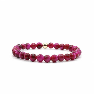 Bowood Lane Rose Pink Tiger Eye Braxton Bracelet