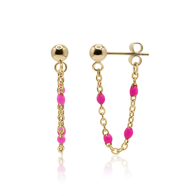 Bowood Lane Sutton Earrings (Bright Pink)