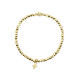 Bowood Lane 2.5MM Little Cross Charm Bracelet