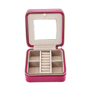 Fuchsia Travel Jewelry Case
