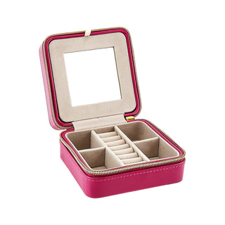 Fuchsia Travel Jewelry Case