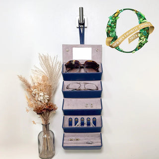 Navy Eyewear & Jewelry Case - J.A. Whitney