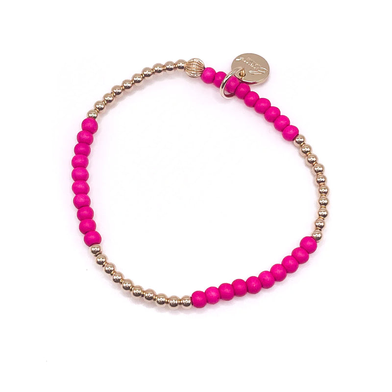 Bowood Lane Marin 4mm Bracelet - Pink