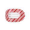 Candy Cane Crush Flat Round Medium Hair Clip