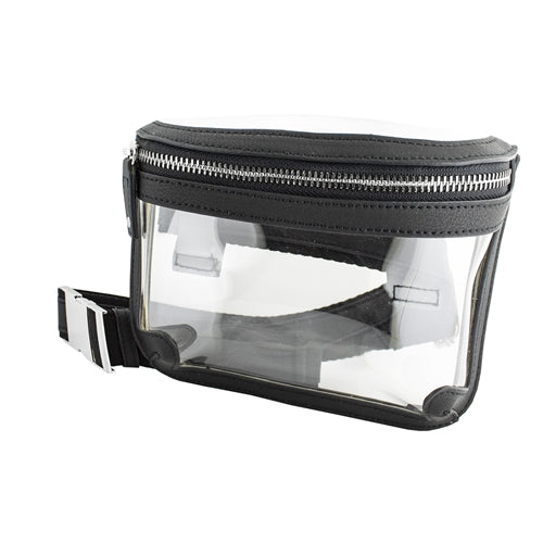 Black Clear Belt Bag