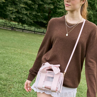 Ballet Pink Bow Jelly Stadium Bag