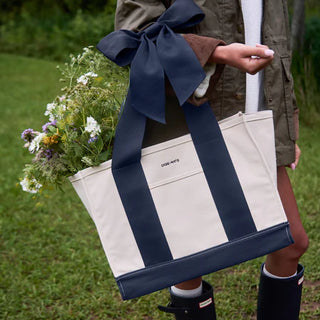 Oxford Navy Canvas Tote Bag