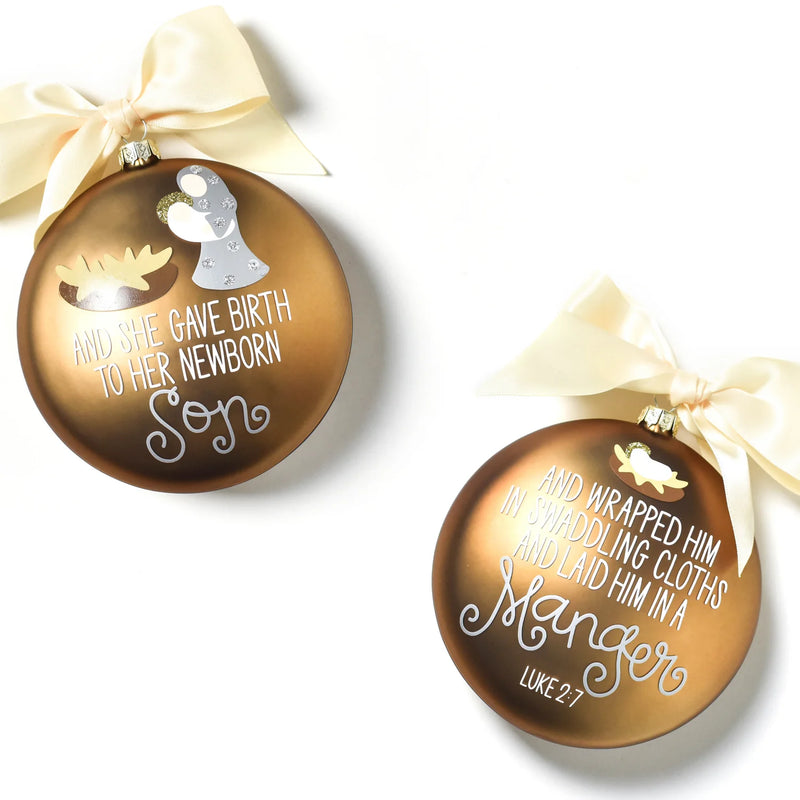 Birth of Christ Ornament Set of 8 (Luke 2:7-14)