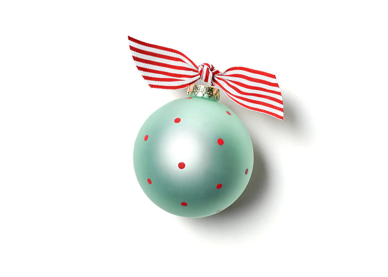Santa Hat My 1st Christmas Boy Glass Ornament - Personalization Included