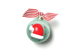 Santa Hat My 1st Christmas Boy Glass Ornament - Personalization Included