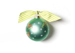 Christmas Calling Reindeer Glass Ornament - Personalization Included
