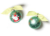 Christmas Calling Reindeer Glass Ornament - Personalization Included