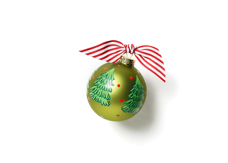 Evergreen Grove Glass Ornament - Personalization Included