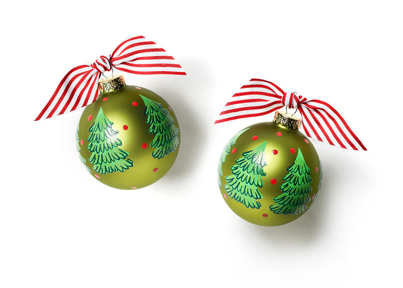 Evergreen Grove Glass Ornament - Personalization Included