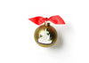Our 1st Christmas Wedding Cake Glass Ornament - Personalization Included