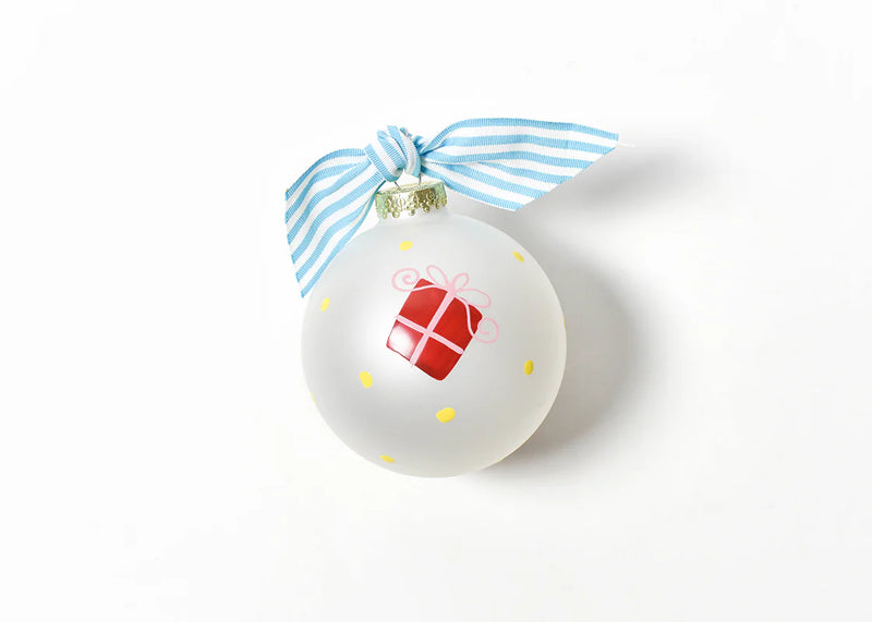 Friends Are the Best Presents Glass Ornament - Personalization Included