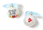 Friends Are the Best Presents Glass Ornament - Personalization Included